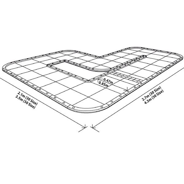 PISTA DE CORRIDA KYOSHO GRAND PRIX 50 48 PÇS PARA MINI-Z KYO 87052B